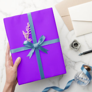 Matt Purple, Solid Single Colour Purple Minimalist Wrapping Paper