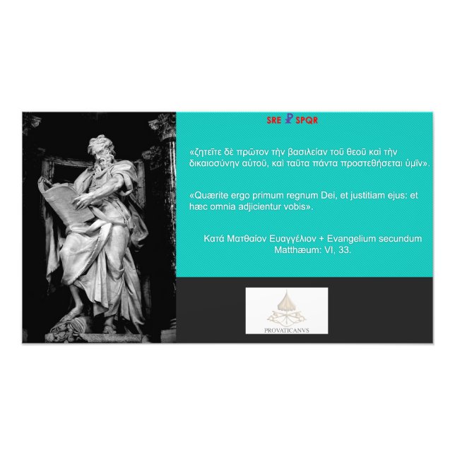 Matt. VI:33 Icon Photo Print (Front)