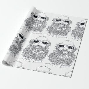 Matt with a Bird in his Beard Wrapping Paper