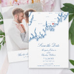 Mattapoisett MA Map Elegant Navy Blue Wedding Save The Date<br><div class="desc">Announce your South Coast celebration with this elegant navy blue Mattapoisett, MA photo save the date card. Featuring a refined coastal New England map design and space for your engagement photo, it’s perfect for a waterfront wedding. Ideal for celebrations at The Inn on Shipyard Park, Mattapoisett Boatyard, Bay Club at...</div>