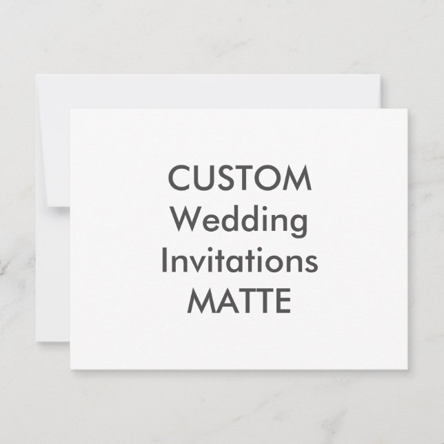 MATTE 120lb 5.5" x 4.25" Wedding Invitations (Front)