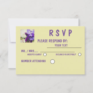 Matte 3.5" x 5", Standard white envelopes included RSVP Card