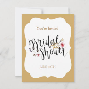 Matte 4.25" x 5.5", Standard white envelopes inclu Invitation