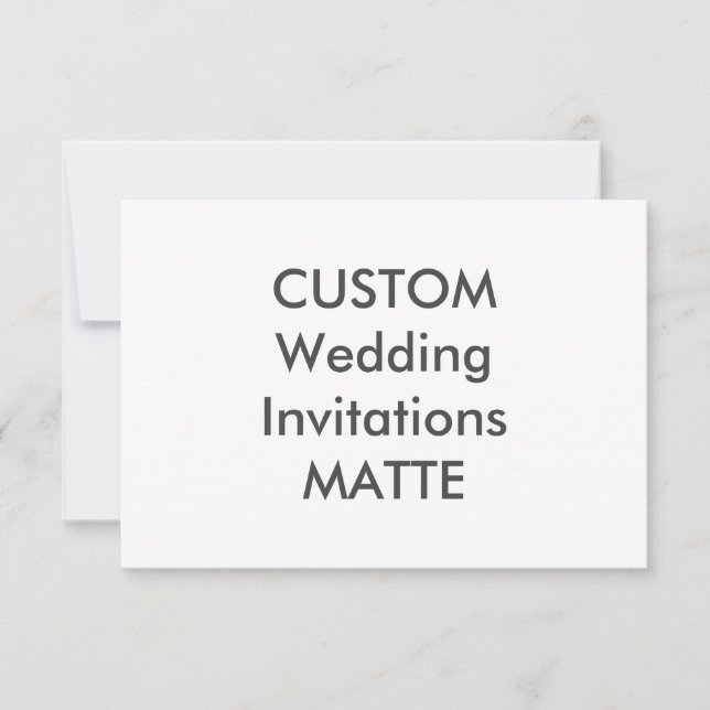 MATTE 7.5" x 5.5" Wedding Invitations (Front)