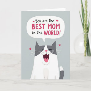 Matte Best Mom In World Card