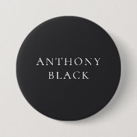 Matte Black Minimalist Plain Elegant Classical