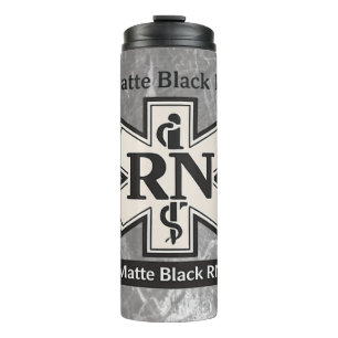 Matte Black RN Nurse Travel Tumbler   Class of 202