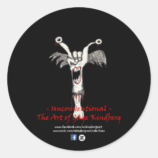 Matte Black "Unconventional" Logo Sticker #2