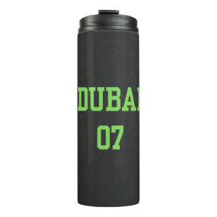 Matte Black Varsity Dubai 07 Thermal Tumbler