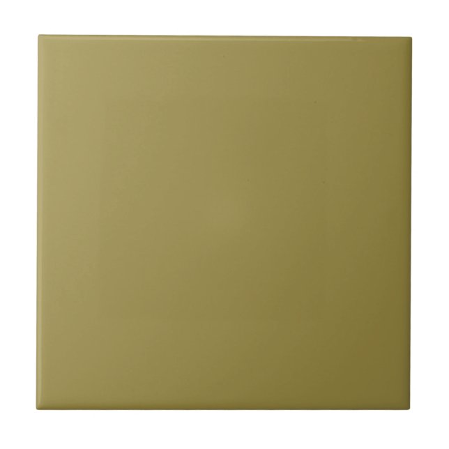 Matte Brass Square Kitchen and Bathroom Ceramic Tile (Front)