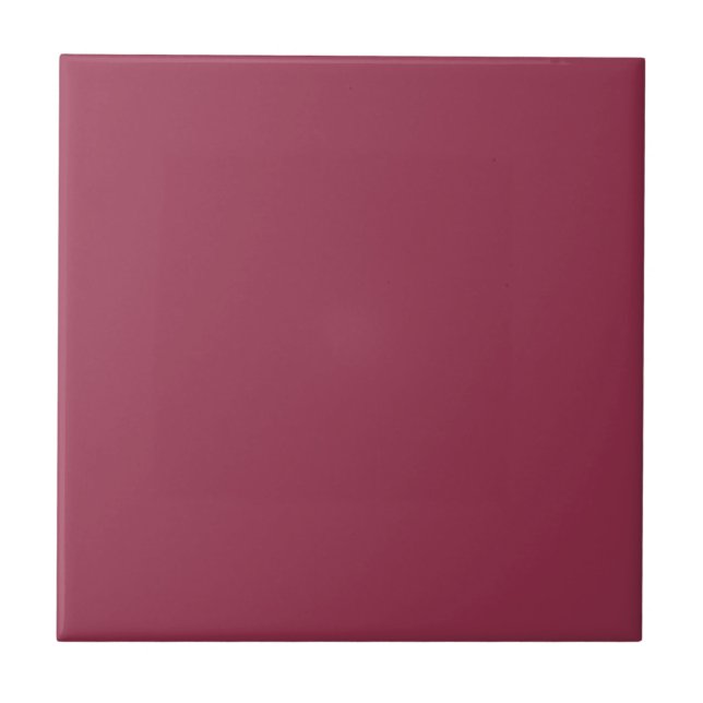Matte Cerise Square Kitchen and Bathroom Ceramic Tile (Front)