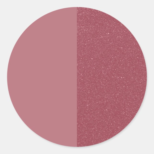 Matte + Glitter Rose Gold Sticker – Customisable (Front)