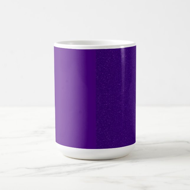 Matte & Glitter Split Purple Mug – Customisable (Center)