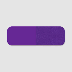 Matte & Glitter Split Purple Name Tag – Customise