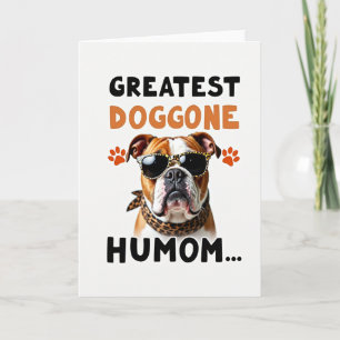 Matte Greatest Doggone Humom Card