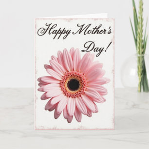 Matte Pink Floral Note Card