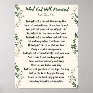 Matte Poster What God Hath Promised