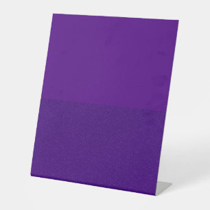 Matte Top & Glitter Bottom Purple Pedestal Sign