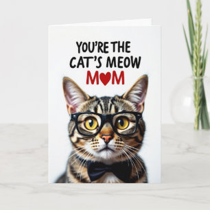 Matte Youre The Cats Meow Mom Card