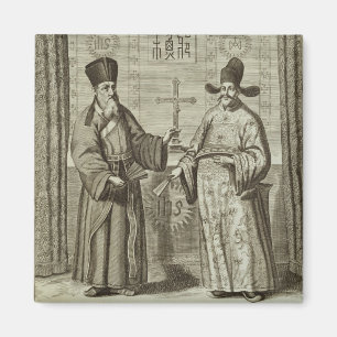 Matteo Ricci (1552-1610) and Paulus Li, from 'Chin Magnet