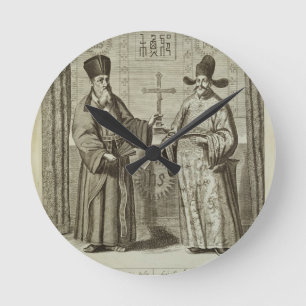 Matteo Ricci (1552-1610) and Paulus Li, from 'Chin Round Clock