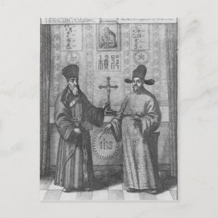 Matteo Ricci and Paulus Li Postcard