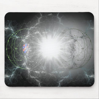 Matter - antimatter reaction mouse pad