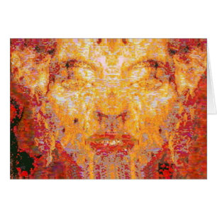 MATTER DOESN'T MATTER Fractal Mask in Red Yellow