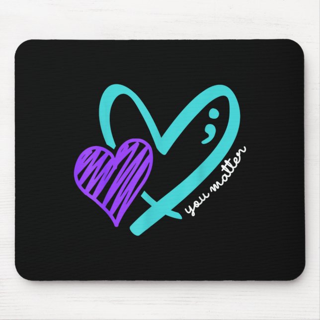 Matter Dont Let Story End Awareness Design Mouse Pad (Front)