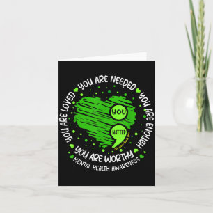 Matter Enough Semicolon Mental Health Awareness Card