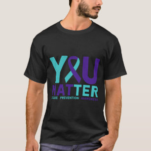 Matter - Prevention Teal Purple Awareness Ribbon T-Shirt