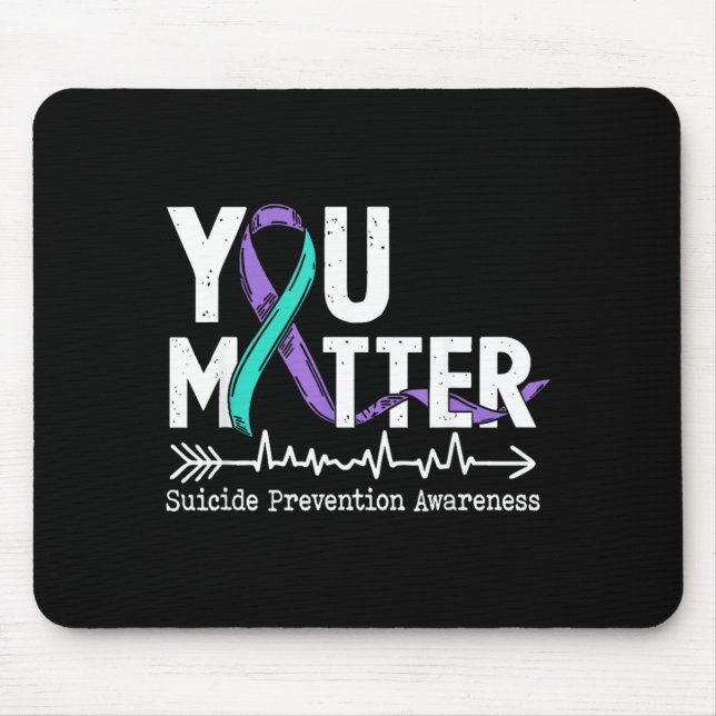 Matter Semicolon Prevention Awareness Week Design Mouse Pad (Front)
