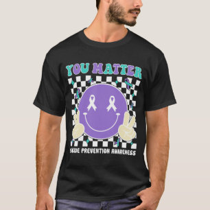 Matter Teal Purple Awareness Mental Health T-Shirt