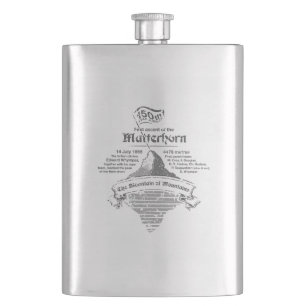 Matterhorn 150th Year Jubilee GREY Hip Flask