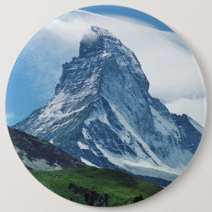Matterhorn, Alps 6 Cm Round Badge