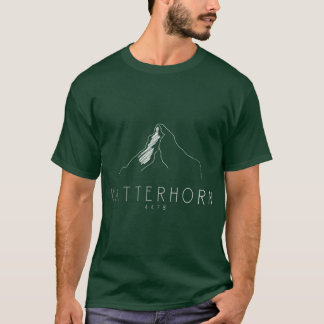 Matterhorn Alps Mountain Hiking Mountaineering vin T-Shirt