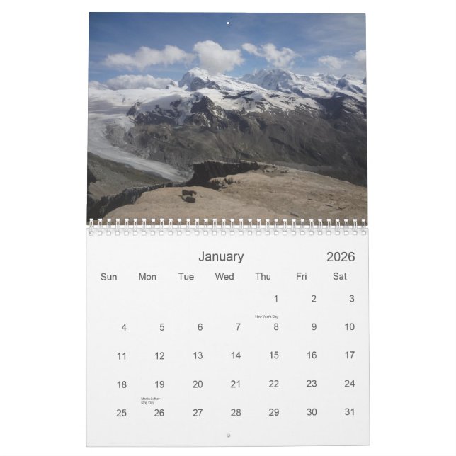 "Matterhorn and Friends" Swiss Alps 2015 Calendar (Jan 2026)