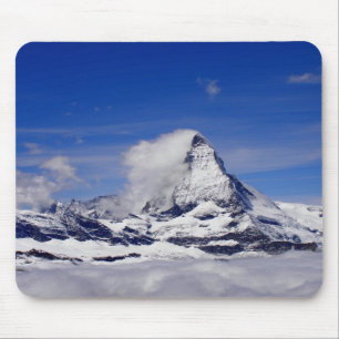 Matterhorn in a sea of cloud in Switzerland Mouse Pad