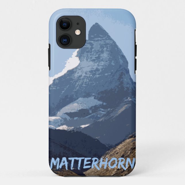 Matterhorn Mountain Design, Switzerland Case-Mate iPhone Case (Back)