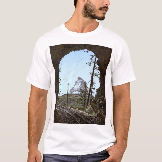Matterhorn mountain in the Swiss Alps T-Shirt (Front)