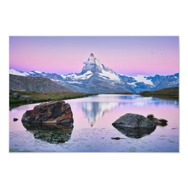 Matterhorn mountain in Zermatt, Switzerland Photo Print (Front)
