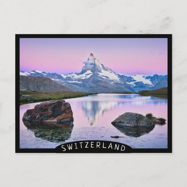 Matterhorn mountain in Zermatt, Switzerland Postcard (Front)