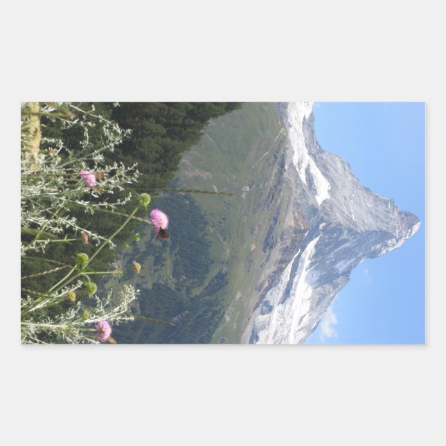 Matterhorn Mountain photo Rectangular Sticker (Front)