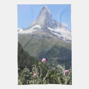 Matterhorn Mountain photo Tea Towel