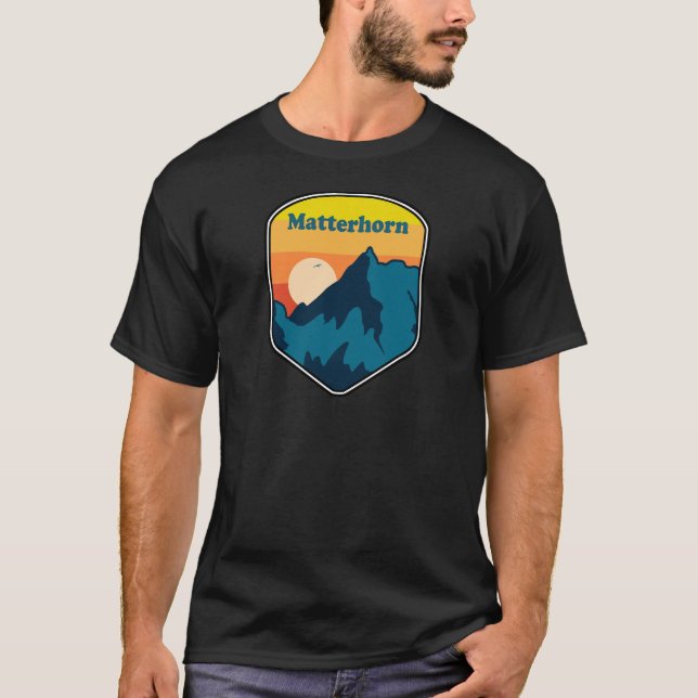 Matterhorn Switzerland Italy Sunrise T-Shirt (Front)