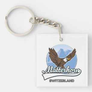 Matterhorn Switzerland travel logo Key Ring