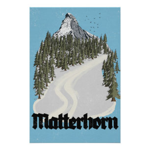 Matterhorn Switzerland Travel Poster
