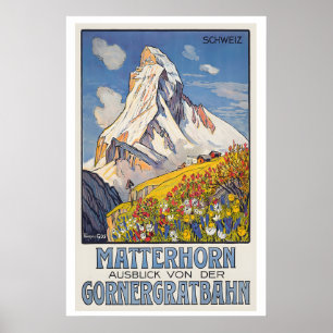 Matterhorn Switzerland View from the Poster