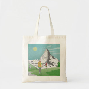 matterhorn travel poster Switzerland Tote Bag