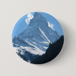 Matterhorn, Zermatt 6 Cm Round Badge